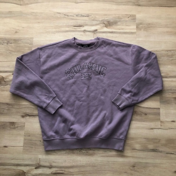 Billabong Light Purple Crewneck Sweater - Picture 1 of 7